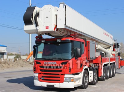 購置的101米登高平臺消防車