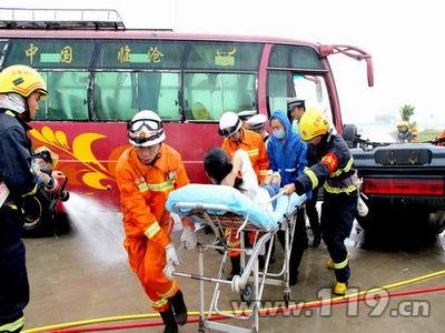救出被困者,準備救治