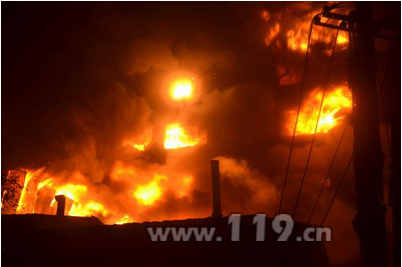 浙江工泰鞋業起火