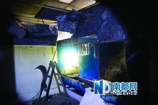 深圳工廠發生爆炸 車間燒焦天花板被掀翻
